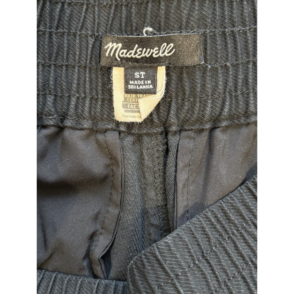 Madewell Black Wide Leg Pull On Pants Size Small Tall Viscose Lyocell Trousers - Picture 7 of 11